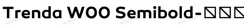 Trenda W00 Semibold字体转换